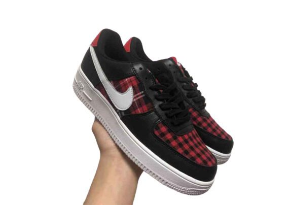 ⁦נעלי נייק -Nike Air Force 1 Low Black-Brown⁩ – תמונה ⁦3⁩