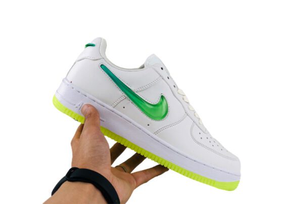 ⁦נעלי נייק -Nike Air Force 1 Low White-Fern⁩ – תמונה ⁦3⁩