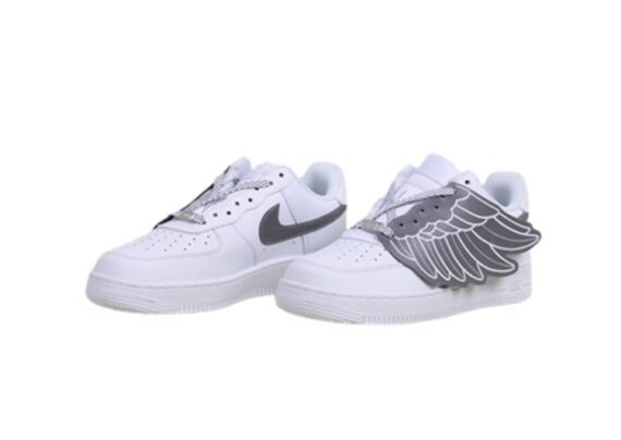 ⁦נעלי נייק -Nike Air Force 1 Low White-Spun Pearl⁩ – תמונה ⁦12⁩