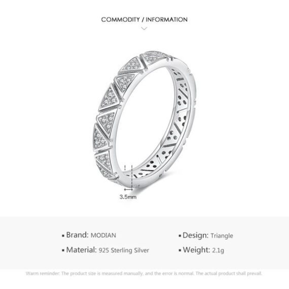 ⁦טבעת יוקרה-Silver Rings For Women Round Classic Ten Hearts Zircon Ring Romantic Wedding⁩ – תמונה ⁦3⁩