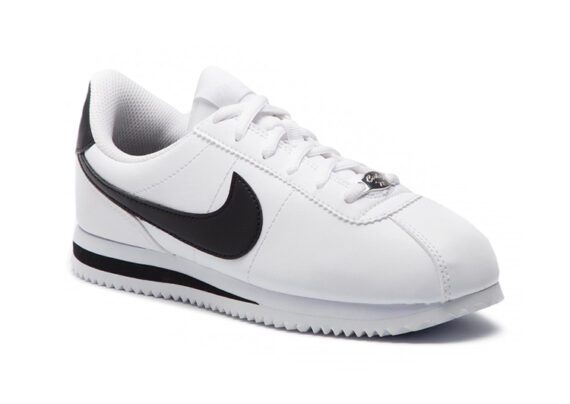 נעלי נייק-Nike Classic Cortez - Black Logo & White