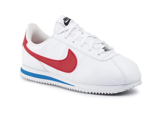 ⁦נעלי נייק-Nike Classic Cortez - White Blue & Red⁩ – תמונה ⁦2⁩