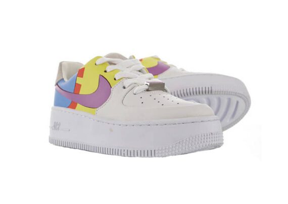 ⁦נעלי נייק -Nike Air Force 1 Low Violet Blue-Goldenrod⁩ – תמונה ⁦3⁩