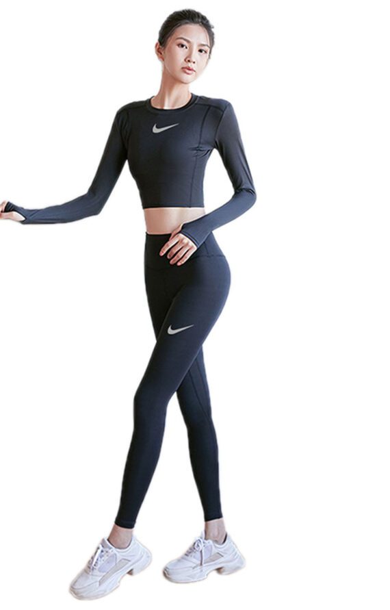 נייק-NIKE set women-BLACK