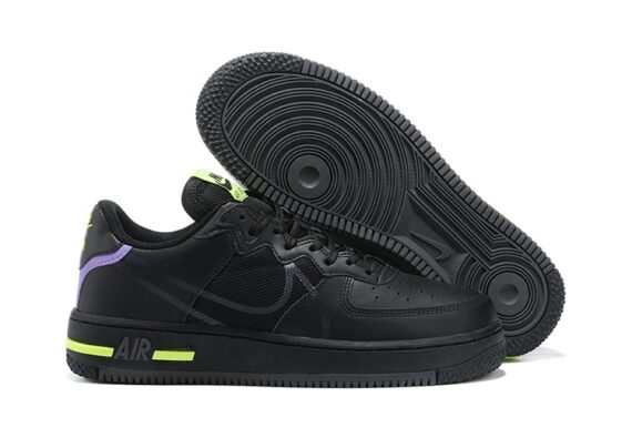 ⁦נעלי נייק -Nike Air Force 1 Low - Black Victoria & Atlantis⁩ – תמונה ⁦6⁩