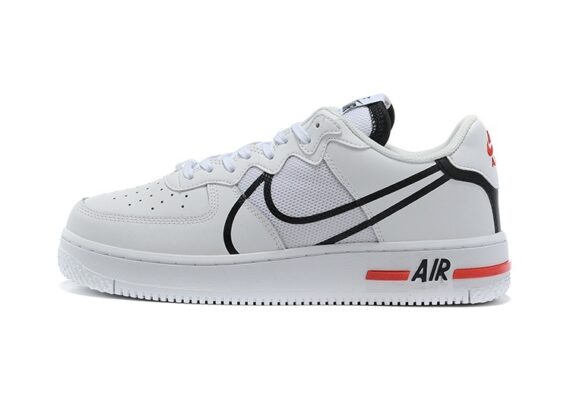 נעלי נייק -Nike Air Force 1 Low - Ghost & Black Logo