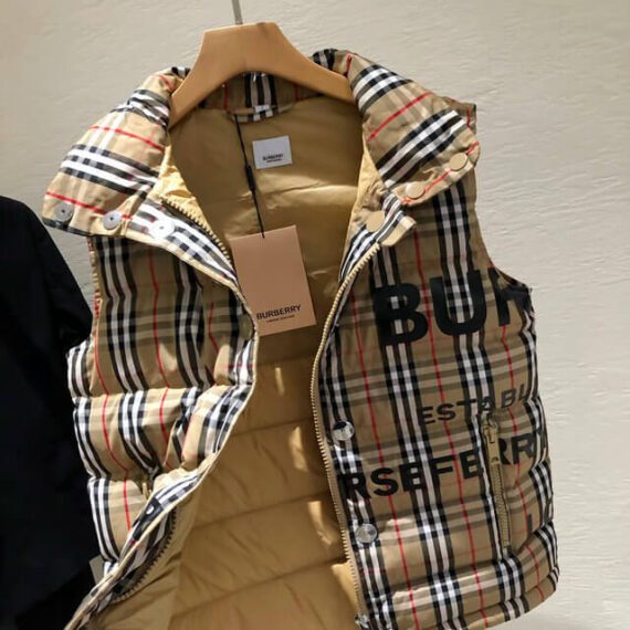 ⁦ברברי - BURBERRY VEST- Sandrift & Black⁩ – תמונה ⁦5⁩