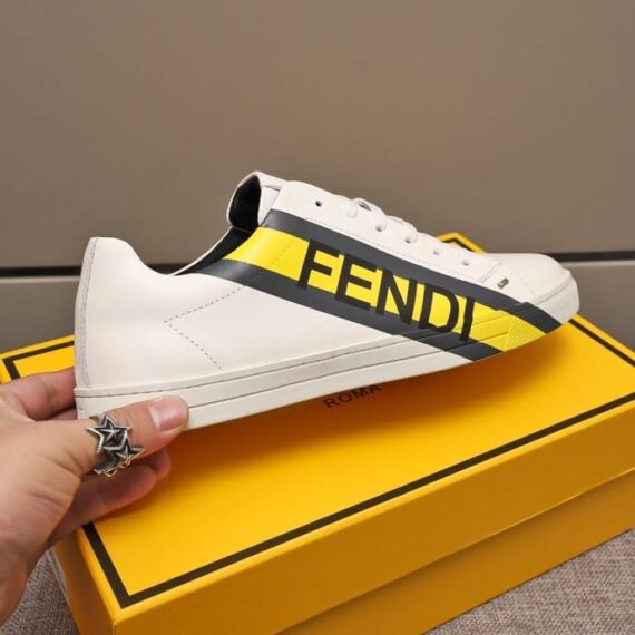 ⁦פנדי - FENDI SHOES - White & Sunglow⁩ – תמונה ⁦8⁩