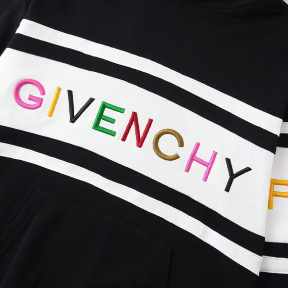 ⁦ג'יבנשי-GIVENCHY HOODIES - Black & White Combo⁩ – תמונה ⁦3⁩