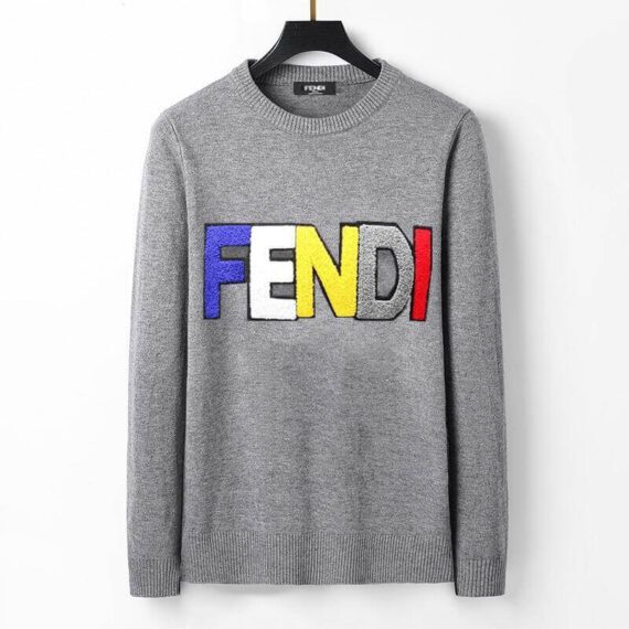 פנדי - FENDI SWETER LONG - Gray