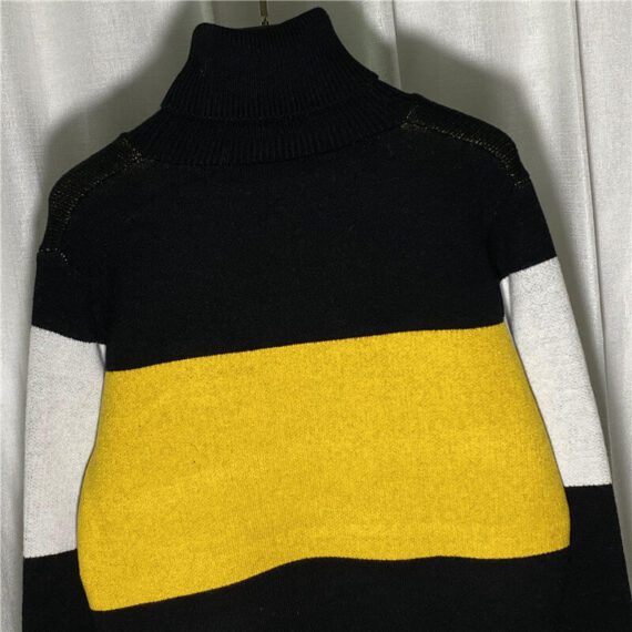 ⁦פנדי - FENDI SWETER LONG - Black & Yellow⁩ – תמונה ⁦3⁩