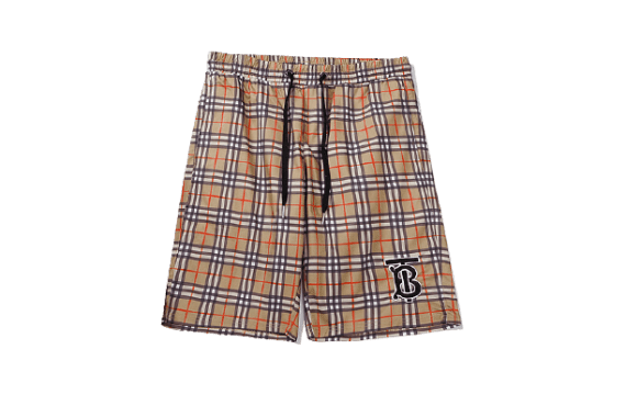 ברברי - BURBERRY SHORT PANT - Sandrift Black & Red