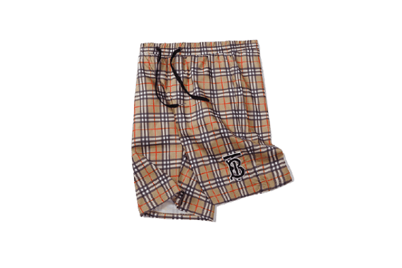 ⁦ברברי - BURBERRY SHORT PANT - Sandrift Black & Red⁩ – תמונה ⁦3⁩