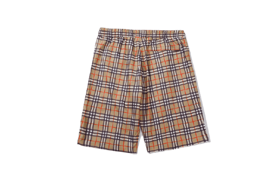 ⁦ברברי - BURBERRY SHORT PANT - Sandrift Black & Red⁩ – תמונה ⁦2⁩