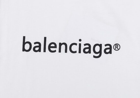 ⁦בלנסיאגה - Balenciaga TShirt - White Black⁩ – תמונה ⁦4⁩