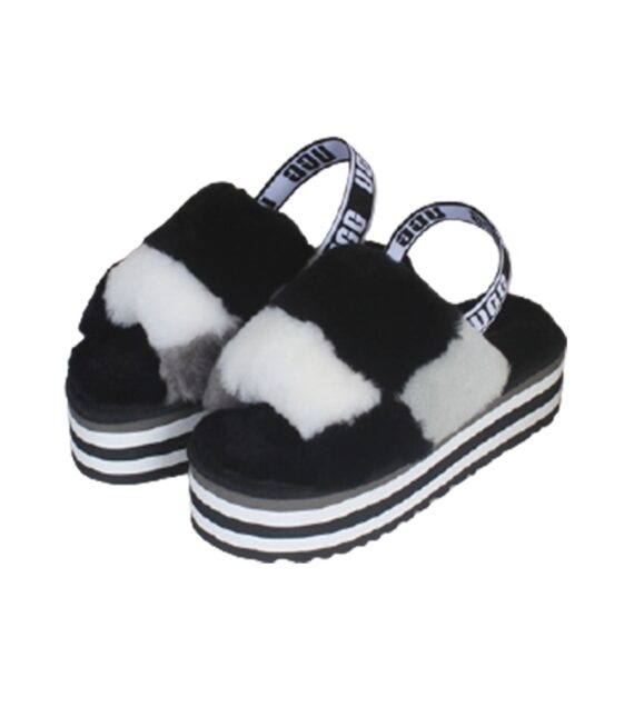 ⁦כפכפי האגג דיסקו UGG W DISCO CHECKER SLIDE⁩ – תמונה ⁦24⁩