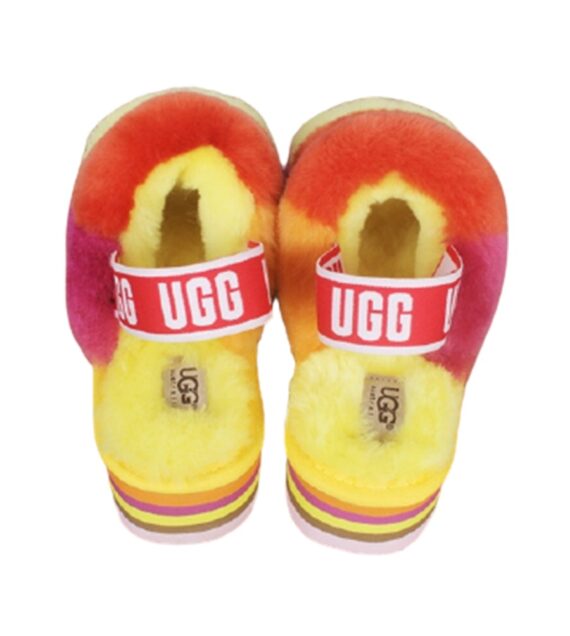 ⁦כפכפי האגג דיסקו UGG W DISCO CHECKER SLIDE⁩ – תמונה ⁦3⁩