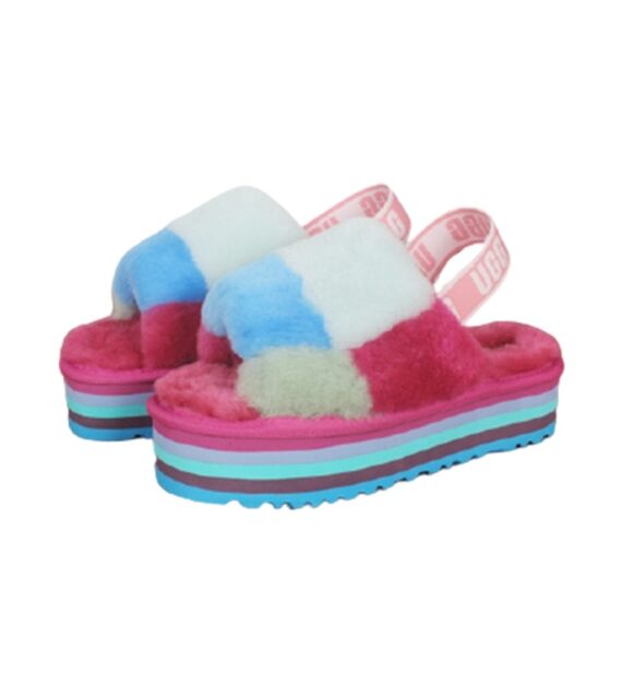 ⁦כפכפי האגג דיסקו UGG W DISCO CHECKER SLIDE⁩ – תמונה ⁦14⁩