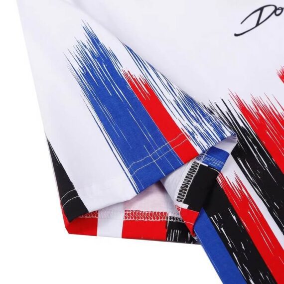 ⁦דולצ'ה וגבאנה-D&G Tshirt- White Red Blue & Black⁩ – תמונה ⁦4⁩