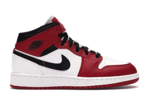 נעלי נייק-Nike Air Jordan 1 Mid Black toe