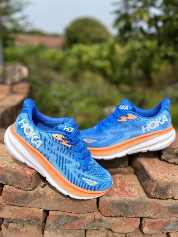 ⁦נעלי הוקה-HOKA ONE ONE Clifton 9 White Blue⁩ – תמונה ⁦11⁩