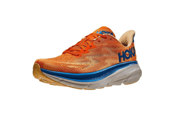 ⁦נעלי הוקה-HOKA ONE ONE Clifton 9 White ange⁩ – תמונה ⁦3⁩