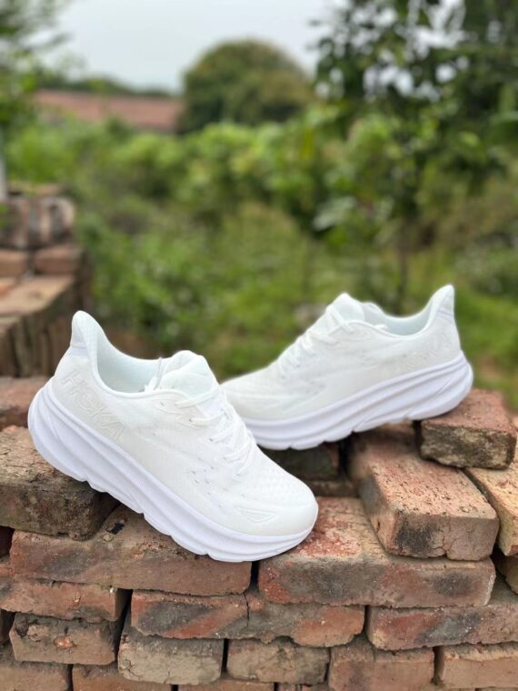 ⁦נעלי הוקה-HOKA ONE ONE Clifton 9 White⁩ – תמונה ⁦12⁩