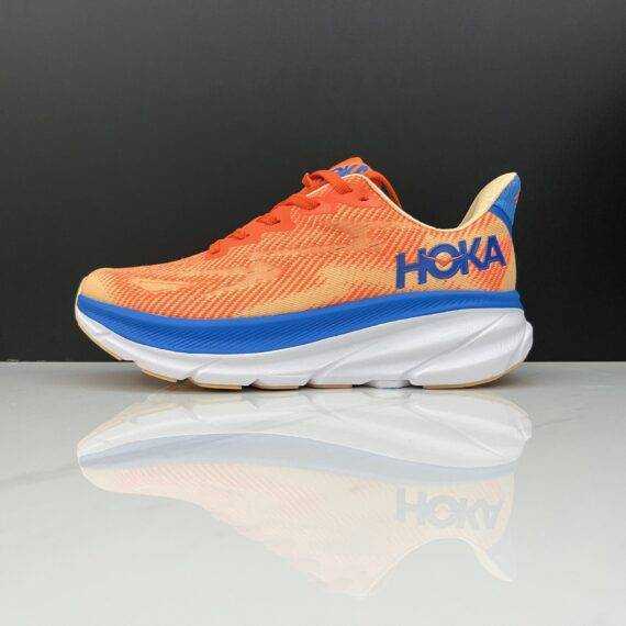 ⁦נעלי הוקה-HOKA ONE ONE Clifton 9 White ange⁩ – תמונה ⁦10⁩