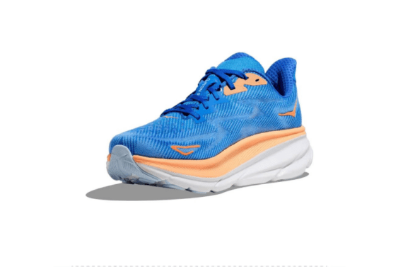 ⁦נעלי הוקה-HOKA ONE ONE Clifton 9 White Blue⁩ – תמונה ⁦2⁩