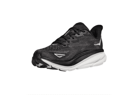 ⁦נעלי הוקה-HOKA ONE ONE Clifton 9 White Black⁩ – תמונה ⁦2⁩