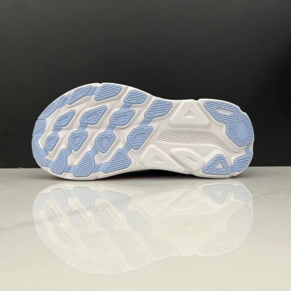 ⁦נעלי הוקה-HOKA ONE ONE Clifton 9 White Blue⁩ – תמונה ⁦7⁩