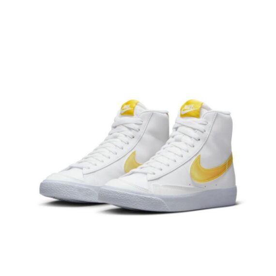 ⁦נייק בלייזר גבוהות- NIKE BLAZER MID '77 WHITE YELLOW⁩ – תמונה ⁦3⁩