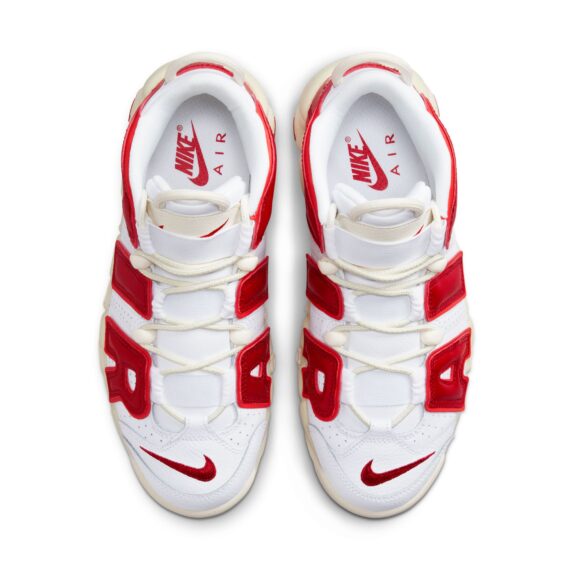 ⁦נייק אפטמפו סניקרס לגברים NIKE AIR MORE UPTEMPO '96 WHITE RED⁩ – תמונה ⁦4⁩