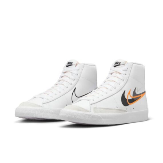 ⁦נייק בלייזר גבוהות- NIKE BLAZER MID '77 VINTAGE WHITE BLACK⁩ – תמונה ⁦3⁩