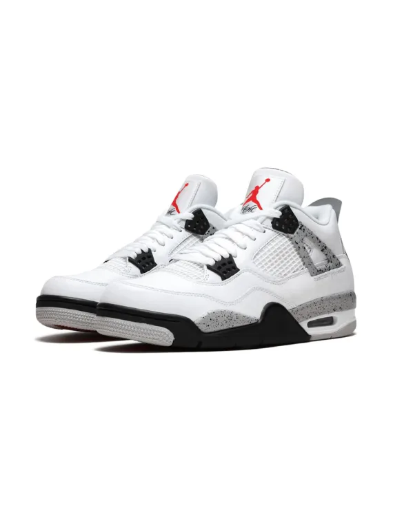 ⁦NIKE Air Jordan 4 Retro OG "White Cement" sneakers⁩ – תמונה ⁦2⁩