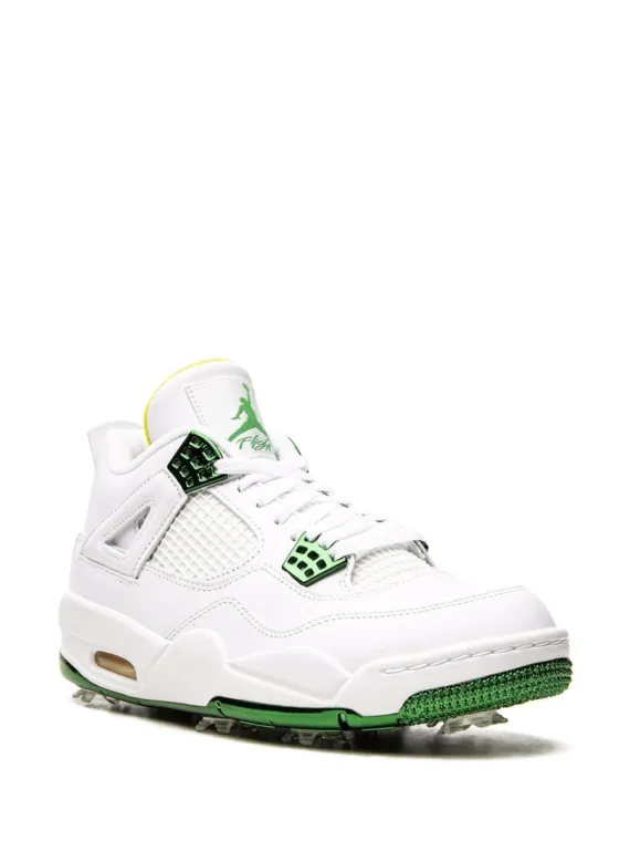 ⁦NIKE Air Jordan 4 Retro Golf "Metallic Green" sneakers⁩ – תמונה ⁦2⁩