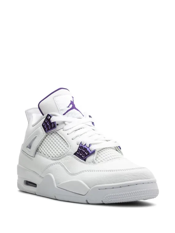 ⁦NIKE Air Jordan 4 Retro "Metallic Pack - Purple" sneakers⁩ – תמונה ⁦2⁩