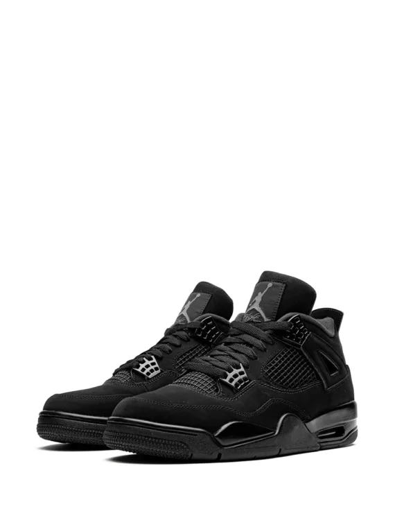 ⁦NIKEAir Jordan 4 Retro "Black Cat 2020" sneakers⁩ – תמונה ⁦2⁩