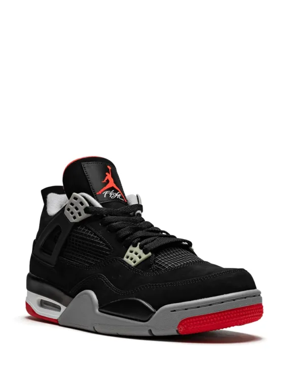 ⁦NIKE Air Jordan 4 Retro "Bred" sneakers⁩ – תמונה ⁦2⁩