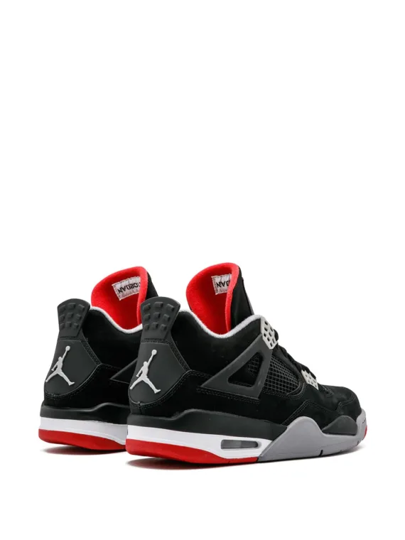 ⁦NIKE Air Jordan 4 Retro "Bred" sneakers⁩ – תמונה ⁦3⁩