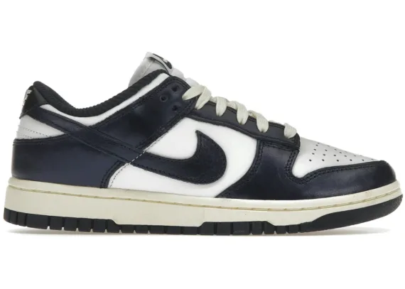 ⁦NIKE Dunk Low PRM Vintage Navy (Women's)⁩ – תמונה ⁦2⁩