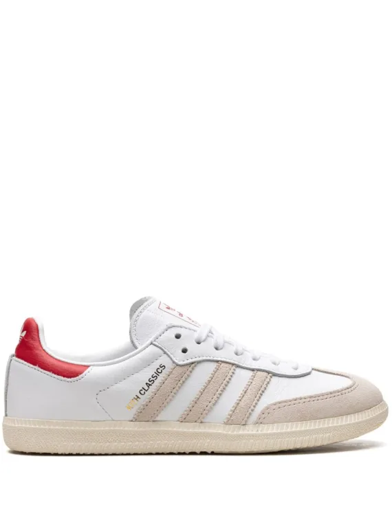 נעלי אדידס סמבה- Samba "Kith Classics Program White Red" sneakers