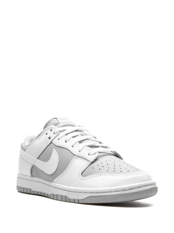 ⁦NIKE Dunk Low "White/Grey" sneakers⁩ – תמונה ⁦2⁩