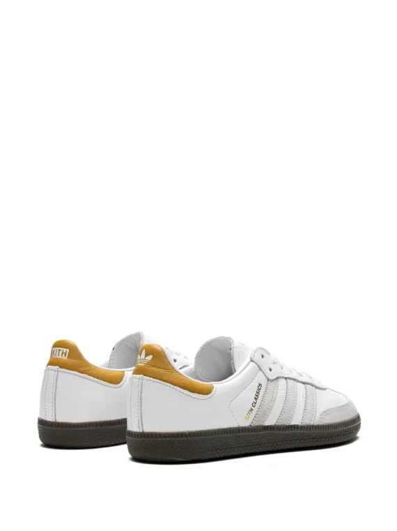 ⁦נעלי אדידס סמבה- x Kith Samba “White/Grey/Gold” sneakers⁩ – תמונה ⁦3⁩