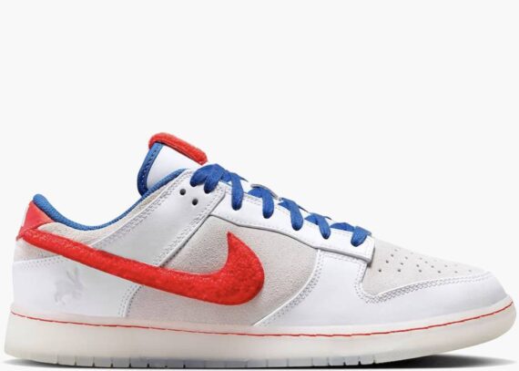 NIKE Dunk Low Retro PRM Year of the Rabbit White Crimson Varsity Royal