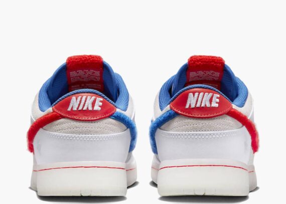 ⁦NIKE Dunk Low Retro PRM Year of the Rabbit White Crimson Varsity Royal⁩ – תמונה ⁦4⁩