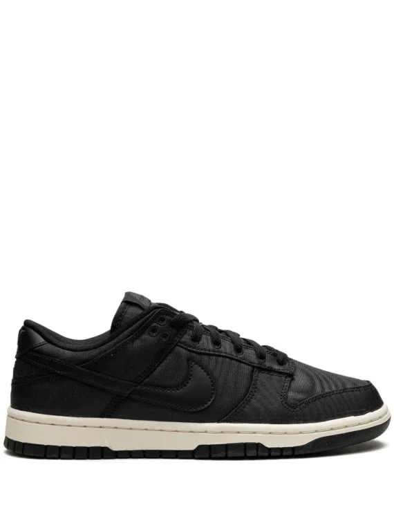 NIKE Dunk Low Retro PRM "Black Canvas" sneakers