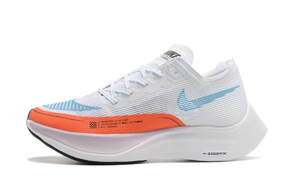 Nike ZoomX Vaporfly Next% 2 White Laser Blue Rush ange