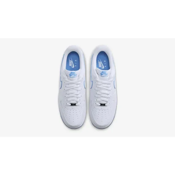 ⁦נעלי נייק-Nike Air Force 1 Low Outline White University Blue⁩ – תמונה ⁦3⁩