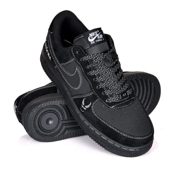 ⁦Nike Air Force 1 Men's Black Shoes -  נעלי נייק⁩ – תמונה ⁦2⁩